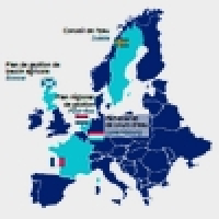 Carte localisant des exemples de démarches territoriales en Europe