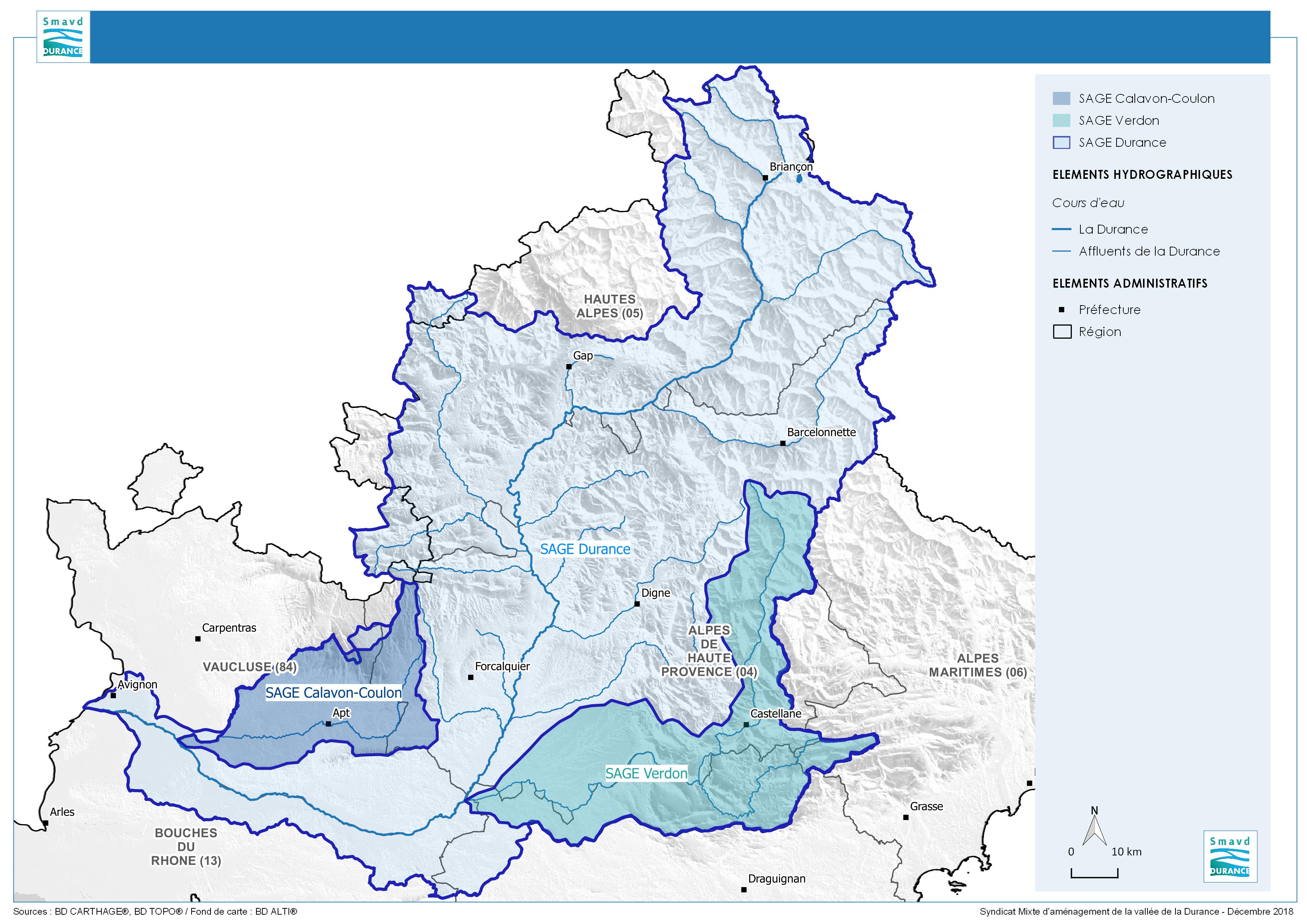 Carte Durance