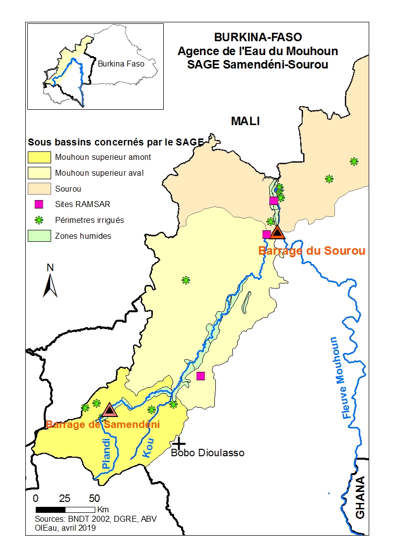 Carte SAGE Burkina Faso