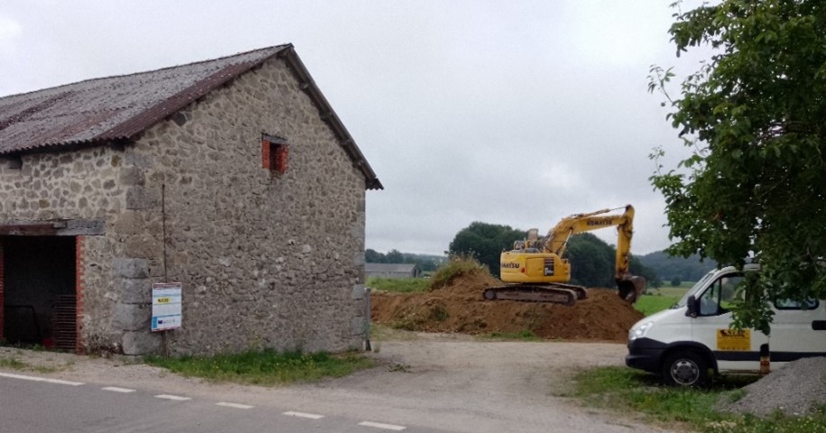 Début des travaux de déblaiements et de terrassements 